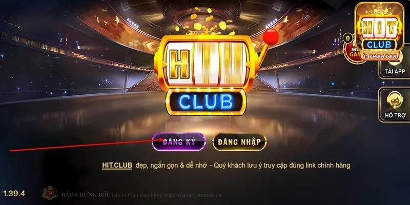 Truy cập vào website hoặc app Hitclub