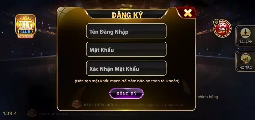Những bước người chơi cần thực hiện khi đăng ký Hitclub 