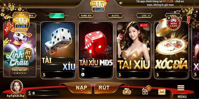 Giao diện của Hitclub tương thích với rất nhiều thiết bị khác nhau